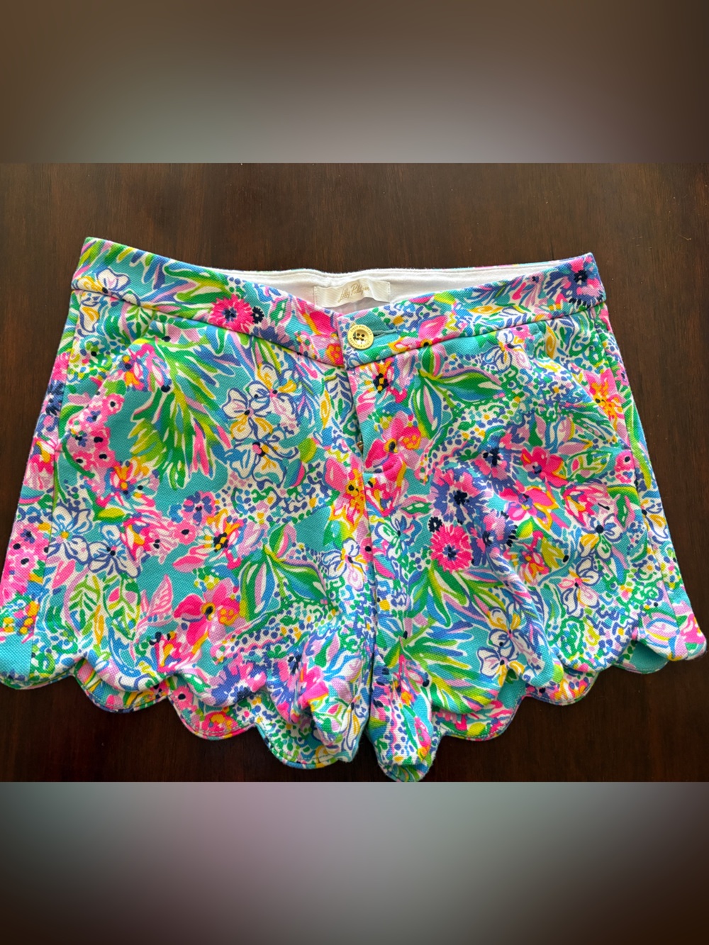 Lilly Pulitzer Women’s Floral Scallop Hem Shorts — Multicolor